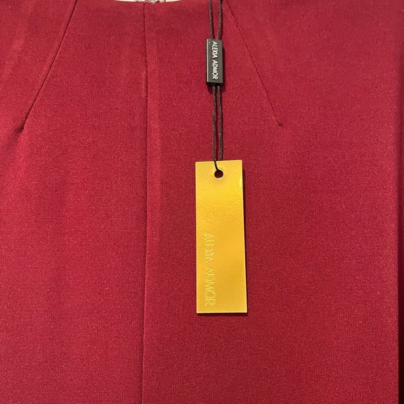 Alexia Admor Burgundy Dress new with tags. Runs small - Picture 3 of 6